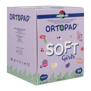 ORTOPAD SOFT GIRLS MEDIUM Pansement orthoptique hypoallergénique, adhésif, décoré, enfant de moins de 4 ans, bt 50