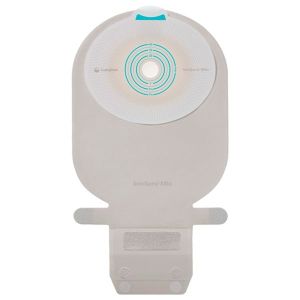 SENSURA MIO VISIO POCHE OUVERTE MINI Poche vidable système 1 pièce, à découper, textile neutre opaque, gris, diam 10 mm à 45 mm (ref. 104319), bt 30