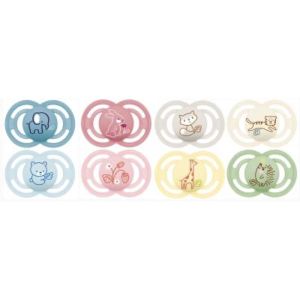 MAM PERFECT SUCETTE ANIMAUX + 18 MOIS Sucette anatomique, téterelle silicone, décorée, N° 57, bt 2