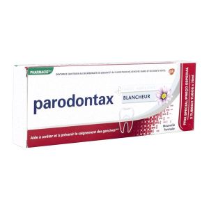 PARODONTAX BLANCHEUR DENTIFRICE Dentifrice fluoré, soin blancheur, tube 75 ml x 2