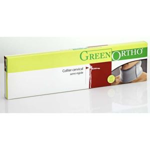 GREEN ORTHO COLLIER CERVICAL C2 Collier cervical C2 semirigide, non réglable, hauteur 9 cm, gris, taille 3, unité