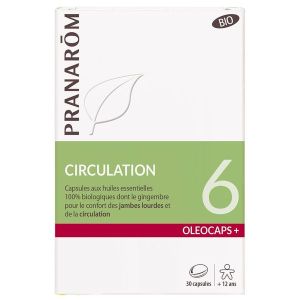 Pranarôm Oléocaps+ 6 Circulation Bio 30 Capsules