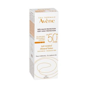AVENE LAIT MINERAL SPF 50+ Lait solaire minéral très haute protection, SPF 50+, tube 100 ml