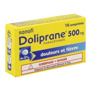 DOLIPRANE Comprimé 500 mg, boîte 16