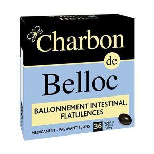 CHARBON DE BELLOC 125 MG CAPSULE MOLLE B/36
