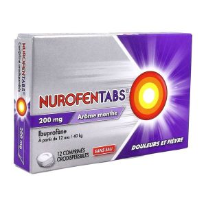 NUROFENTABS 200 mg comprimé orodispersible B/12