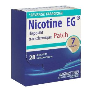 Nicotine Eg 7 Mg/24 H Dispositif Transdermique Dispositif Transdermique En Sachet (Papier/Aluminium/Polyamide/Polyacrylonitrile) B/28