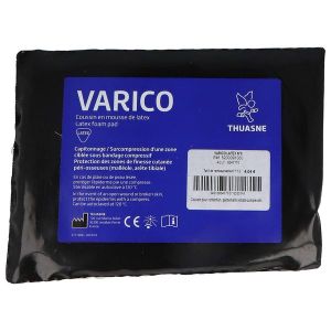 VARICO RUBBER HEART Coussin en mousse de latex à bords biseautés, n° 0, paire
