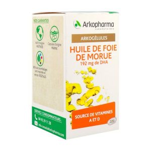 Arkopharma Arkogélules Huile de Foie de Morue 220 Gélules