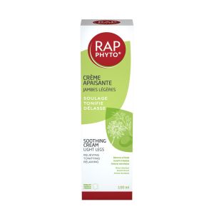 RAP PHYTO CREME APAISANTE BIO JAMBES LEGERES Crème apaisante bio pour les jambes, tube 100 ml