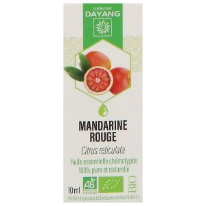 DAYANG HUILE ESSENTIELLE BIO Huile essentielle, complément alimentaire à base de mandarine rouge HECT, fl 10 ml
