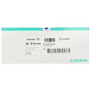 FLEXIMA 3S URO Poche vidangeable, système 2 pièces avec anneau flottant, opaque, diamètre 55 mm (ref. 934055FR), bt 30