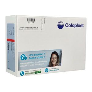 Sensura® Flex - Boîte de 30 poches vidables transparentes maxi (410 ml) avec filtre et clamp intégré - diamètre 50 mm Référence: 103229