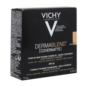 Vichy Dermablend Covermatte Poudre Compacte Haute Couvrance Teintee N 35 9,5 G 1