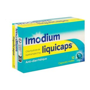 IMODIUM LIQUICAPS CAPSULE MOLLE 2 MG BOITE DE 12