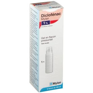 DICLOFENAC MYLAN 1 % gel 100 ml en flacon pressurisé