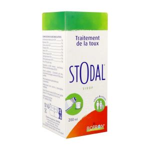Stodal Sirop Flacon 200 Ml 1 Flacon En Verre De 200 Ml Avec Gobet Doseur En Polypropylene