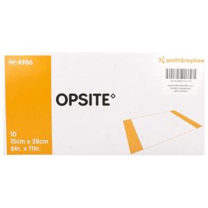 OPSITE Pansement adhésif stérile, à usage unique, 28 cm x 15 cm (ref. 4986), bt 10