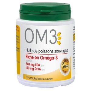 OM3 OM3 Huile de poisson riche en oméga 3 - 120 capsules