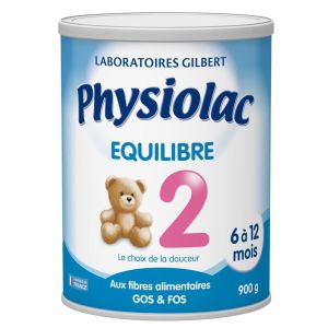 Physiolac Equilibre 2 6 à 12 Mois 900 g