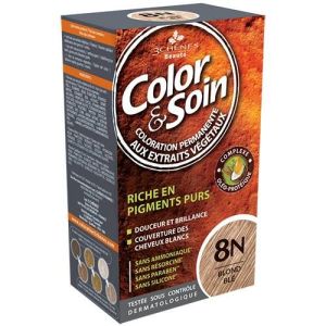 3 Chenes Color & Soin 8 N - Blond blé - 135 ml