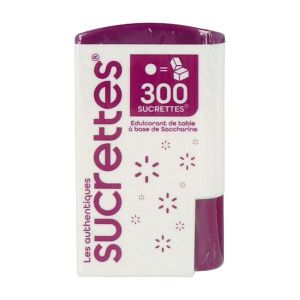 SUCRETTES LES AUTHENTIQUES Comprimé, édulcorant de synthèse à la saveur sucrée de 2 sucres, bt 300