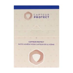 CAPTEUR PROTECT Patch adhésif capteurs de glycémie Freestyle Libre et Simplera, bleu, bt 4