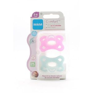 Mam Suc Comfort Rose 2-6Sil+Bt