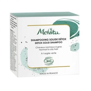 Melvita Shampoing solide détox BIO - boîte 55 g