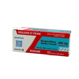 Ibuprofene Zentiva Conseil 400 Mg Comprime Pellicule B/10