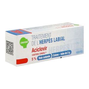 ACICLOVIR CRISTERS CONSEIL 5 % crème 1 tube(s) aluminium de 2 g