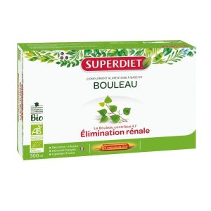 Superdiet Bouleau Bio - coffret 20 ampoules de 15 ml