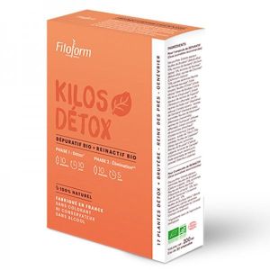 Fitoform - Kilos Détox,  Dépuratif + Reinactif BIO - 20 ampoules de 10 ml