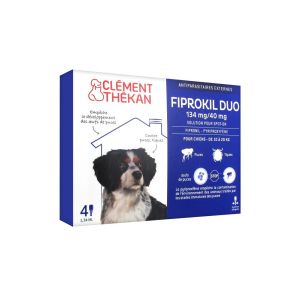 Fiprokil Duo 134Mg/40Mg Solution Pour Spot-On Pour Chiens Moyens Pipette 1,34 Ml 4
