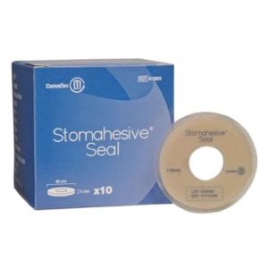 STOMAHESIVE SEAL ANNEAU Anneau protecteur cutané standard, à usage unique, 98 mm, épaisseur 3 mm (ref. 413505), bt 10