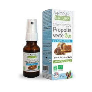 Propos Nature Spray buccal propolis verte BIO - flacon 15 ml