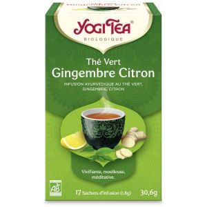Yogi Tea Thé vert gingembre citron BIO - 17 infusettes