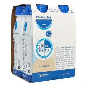 Protenplus Drink Arome Noisette Liquide Bouteille 200 Ml Pack 4