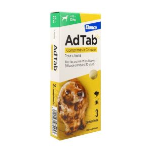 Adtab 450Mg Comprime A Croquer Pour Chiens (11-22Kg) Plaquette 3
