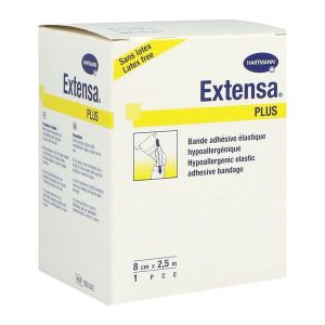EXTENSA PLUS Bande de contention adhésive, élastique, 2,5 m x 8 cm (ref. 928642), unité