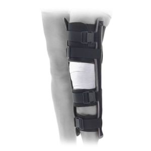 IMMO AT4 Attelle de genou universelle d'immobilisation en extension, hauteur 40 cm, large (ref. 82-440-03), unité