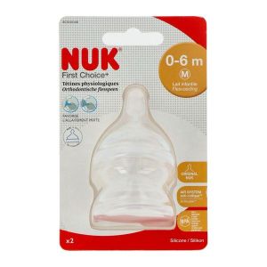 TETINE NUK SILIC T1 P/LAIT 2