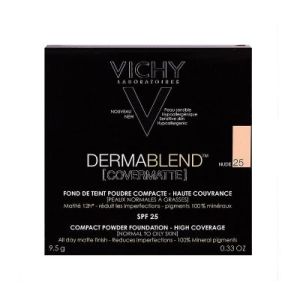 Vichy Dermablend Covermatte Poudre Compacte Haute Couvrance Teintee N 25 9,5 G 1