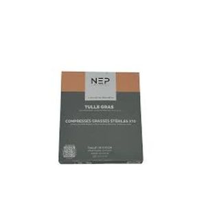 Nep Tulle Gras Compresses Grasses Steriles 10*10 Cm 1