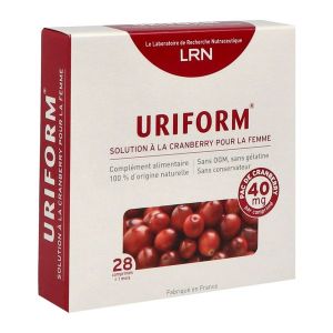 LRN Uriform Santé et Protection Urinaire de la Femme 28 Comprimés