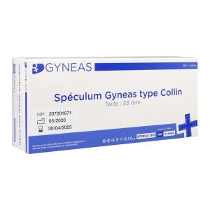 GYNEAS SPECULUM Spéculum type Collin à usage unique, moyen - grand (ref. 01.006PH), unité