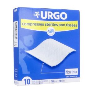 Urgo Compresse Non Tissee Sterile 10*10Cm 20