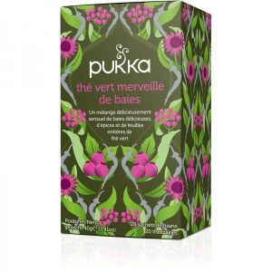 Pukka - Thé Vert Merveille de Baies (Wonder Berry Green) BIO - boîte de 20 sachets