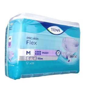 TENA FLEX MAXI Change complet avec ceinture de fixation pour adulte, médium (ref. 725222), sac 22