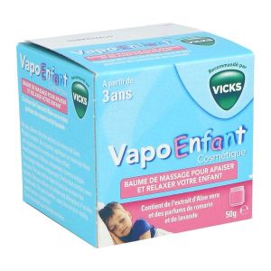 VAPOENFANT BAUME DE MASSAGE RECOMMANDE PAR VICKS Baume de massage, pot 50 g